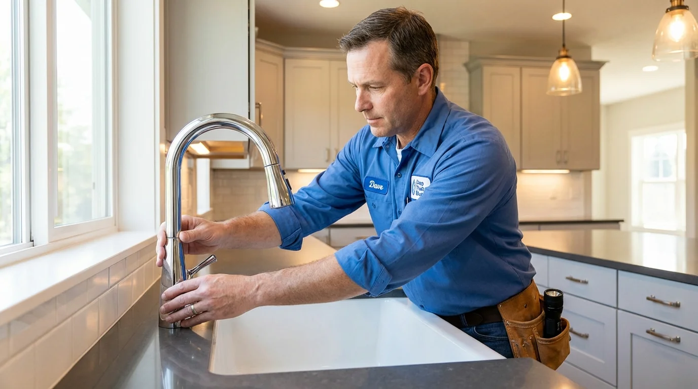 Kitchen faucet installation by Johns Plumbing LLC in Slater