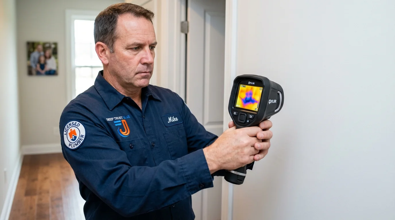 Thermal imaging leak detection by Johns Plumbing LLC in Slater